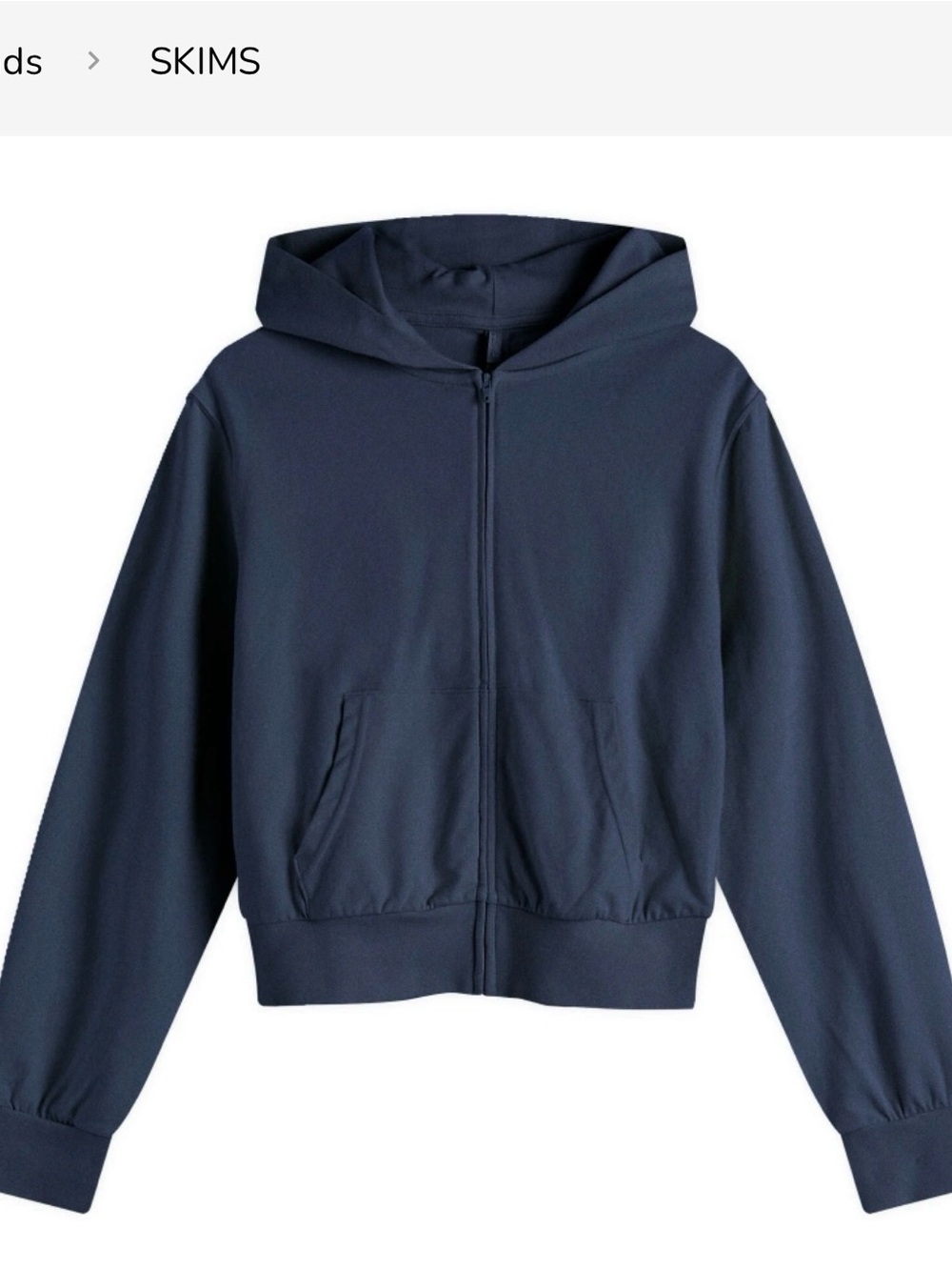 SKIMS WOMANS COTTEN HOODIE